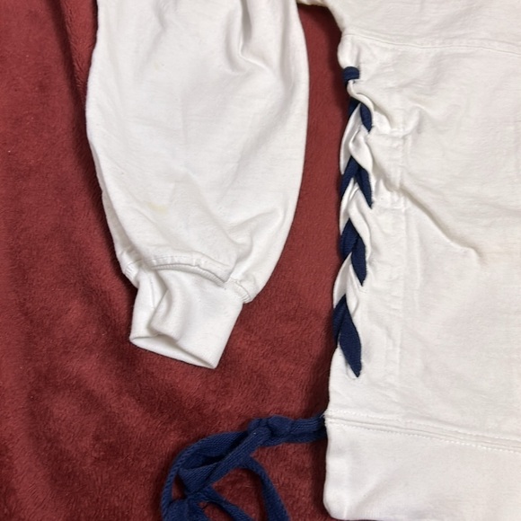 Spirit Jersey,oversized sweatshirt,vacay,3D print,lace up sides,cotton,coastal - Picture 6 of 15